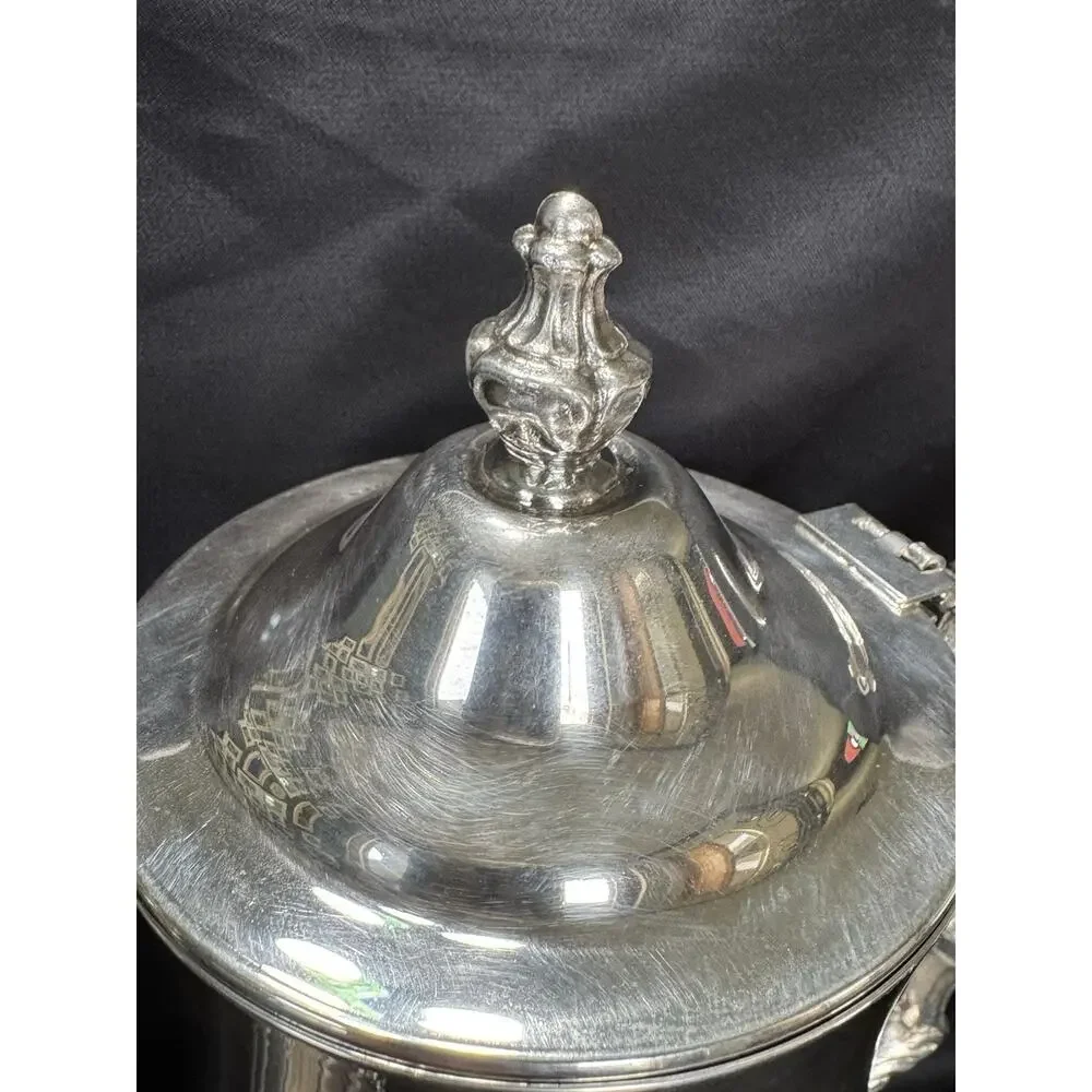 Vintage International Silver Company Silver Plated Footed Lidded Tea Pot